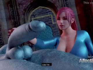 Big tits cookie awakening the futanari demon in a 3d animation