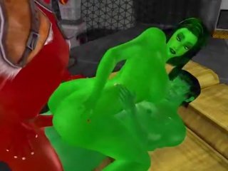 [fantasy-3dsexvilla 2] she-hulk pieprzony przez za demon i the hulk w 3dsexvilla 2